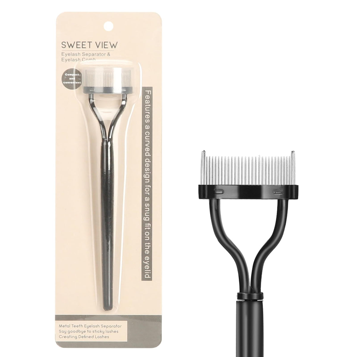 Curved Lash Separator & Brow Brush