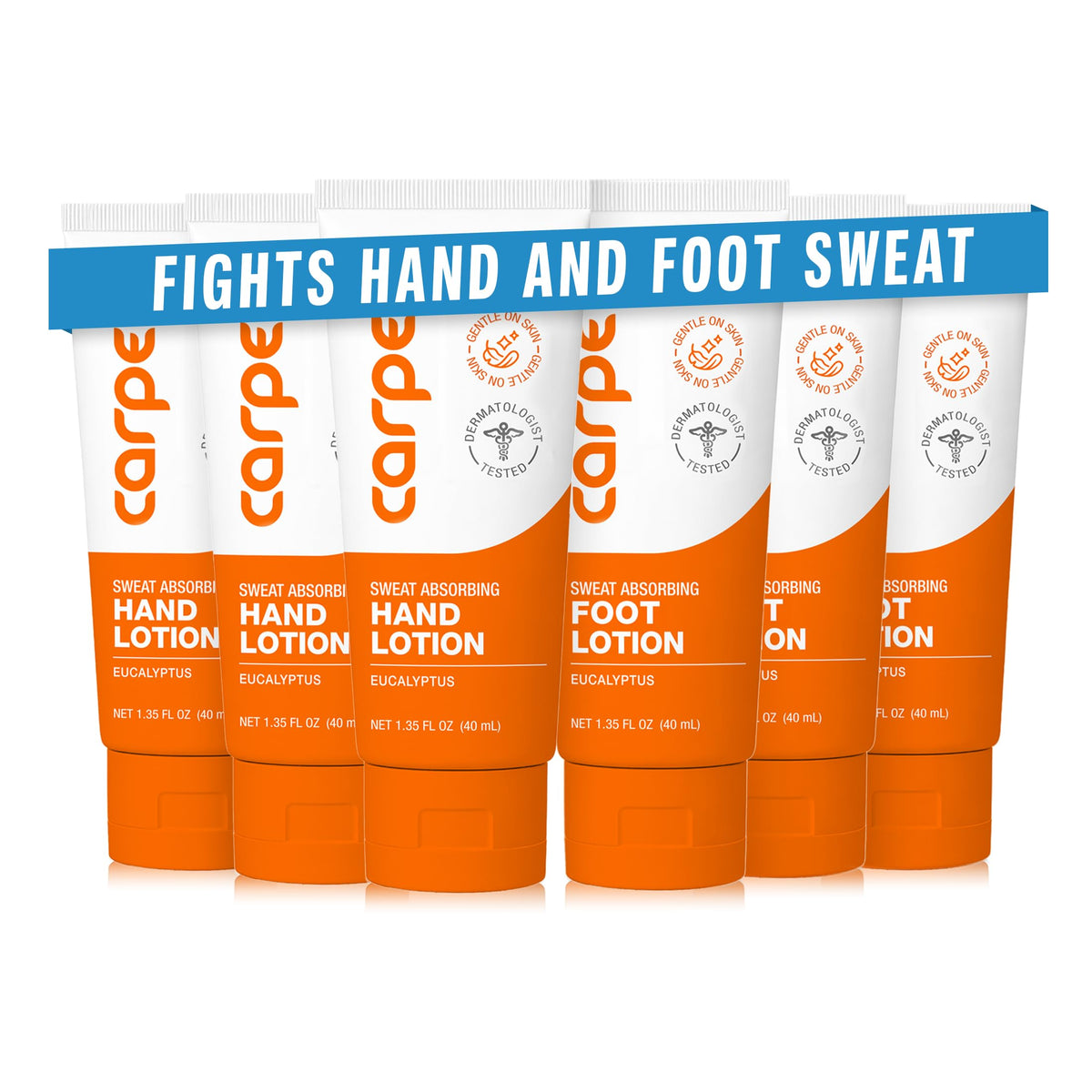 Hand & Foot Antiperspirant Lotion, 6 Pack